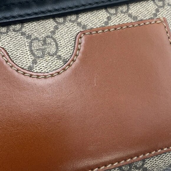 GUCCI GG Supreme Padlock ChainShoulder Bag Size Small GG Supreme/Leather Bei... - Picture 9 of 15